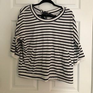 Striped crew neck sweater